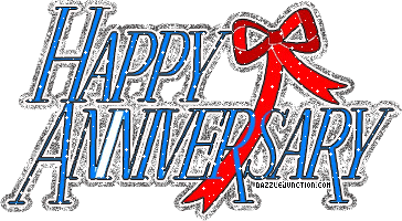 Anniversary Bow Happy Anniversary greeting image
