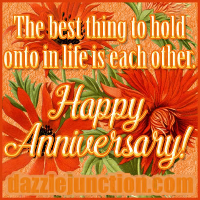 Best Hold Each Other Happy Anniversary greeting image