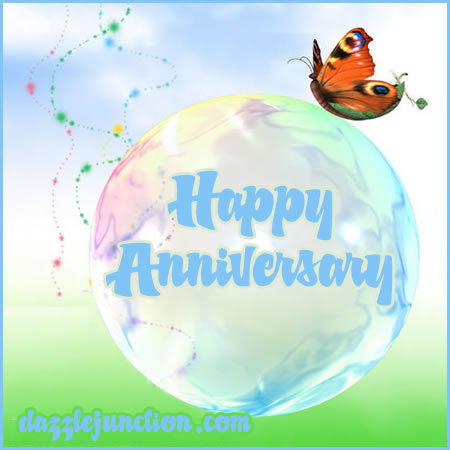 Butterfly Anniversary Happy Anniversary greeting image