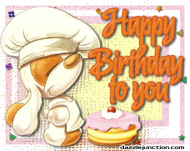 Baker Happy Bday Happy Birthday greeting image