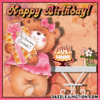 Bear Sweet Bday Happy Birthday greeting image