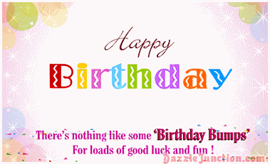Birthday Bumps Happy Birthday greeting image