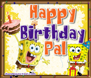 Birthday Spongebob Happy Birthday greeting image