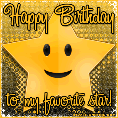 Birthday Star Happy Birthday greeting image