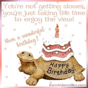 Birthday Turtle Happy Birthday greeting image