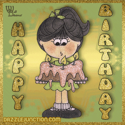 Blow Out Candles Happy Birthday greeting image