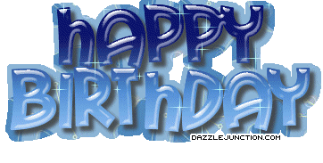 Blue Happy Birthday image