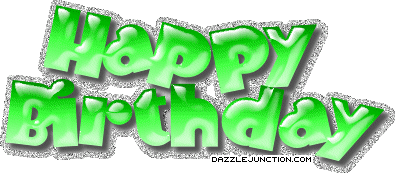 Green Birthday Happy Birthday greeting image