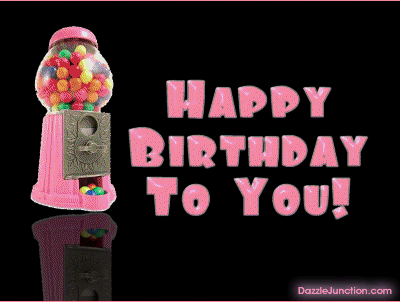 Gumball Machine Happy Birthday greeting image