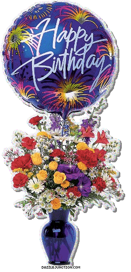 Happy Birthday Flowers image
