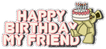 My Friend Bday Happy Birthday greeting image