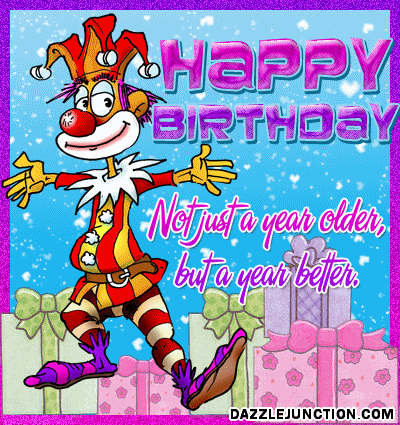 Not Older Better Happy Birthday greeting image