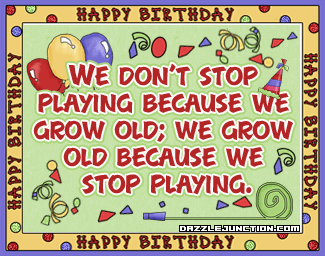 Not Playing Old Happy Birthday greeting image