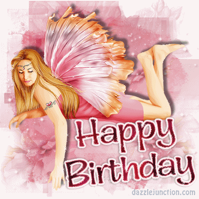 Pretty Fairy Happy Birthday greeting image