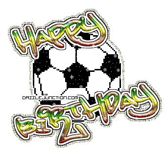 Soccer Ball Birthday Happy Birthday greeting image