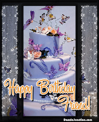 Sparkle Friend Happy Birthday greeting image