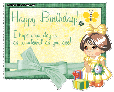 Wonderful As You Happy Birthday greeting image