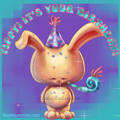 Yippy Your Bday Happy Birthday greeting image