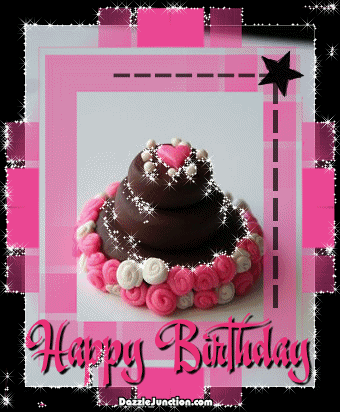 Yummy Sparkle Happy Birthday greeting image