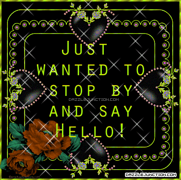 Green Stop By Hello image