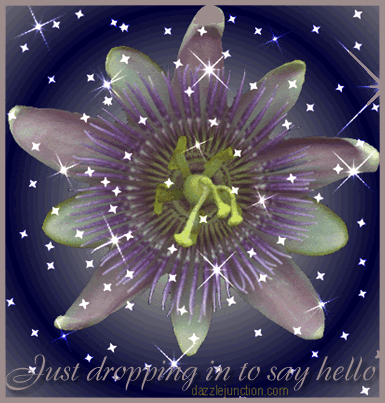 Floral Drop Hello