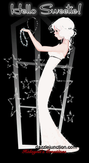 Dressed Up Sweetie Hello greeting image