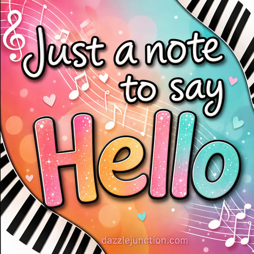 Note To Say Hello image