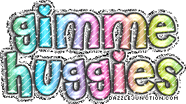 Gimme Huggies Glitter Hugs greeting image