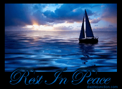 Rest In Peace Boat In Memory greeting image
