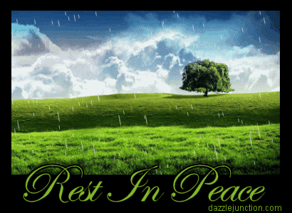 Rest In Peace Rain In Memory greeting image