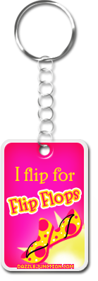 Flip Flops Keyrings greeting image