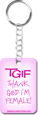 Im Female Keyrings greeting image