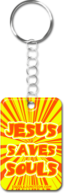 Jesus Saves Keyrings greeting image