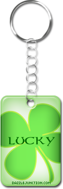 Lucky Shamrock Keyrings greeting image
