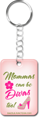Momma Diva Keyrings greeting image