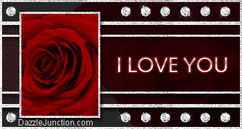 Sparkle Flower Love You image