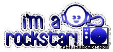 Rockstar Misc Glitter greeting image