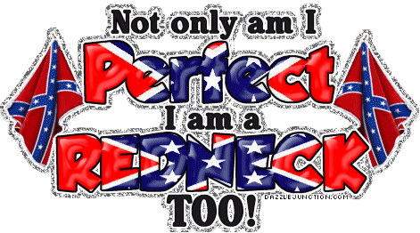 Perfect Redneck Misc Glitter greeting image