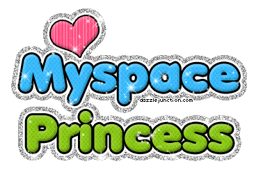 Myspace Princess Misc Glitter greeting image