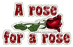 A Rose Is A Rose Misc Glitter greeting image
