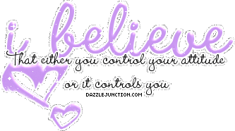 Believe Attitue Misc Glitter greeting image