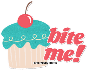 Bite Me Misc Glitter greeting image