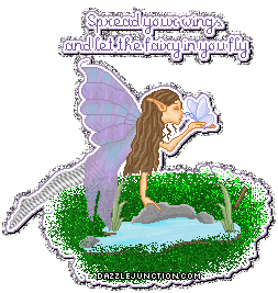 Fly Fairy Misc Glitter greeting image