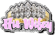 His Wifey Misc Glitter greeting image