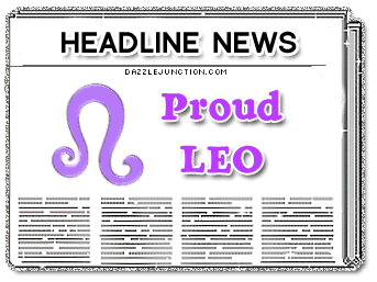 Leo Misc Glitter greeting image