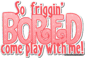 So Friggin Bored Misc Glitter greeting image
