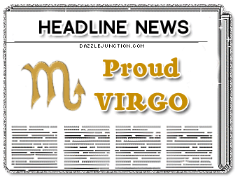 Virgo Misc Glitter greeting image