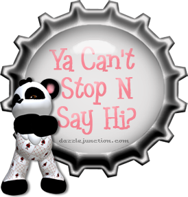 Say Hi Bottle Cap Misc Picture greeting image