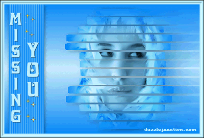 Missing You Blue Miss You greeting image