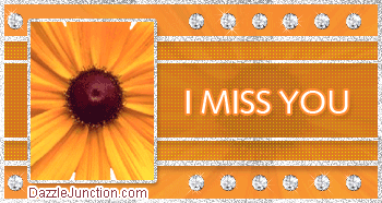 Sparkle Flower Miss You image